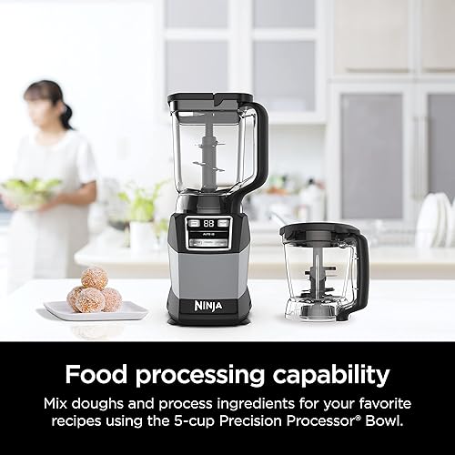 Miniatura 4 de Ninja Licuadora, sistema de cocina compacto, 1200 W, 3 funciones para batidos, masa y bebidas congeladas con Auto-IQ, jarra de licuadora de 72 oz*,