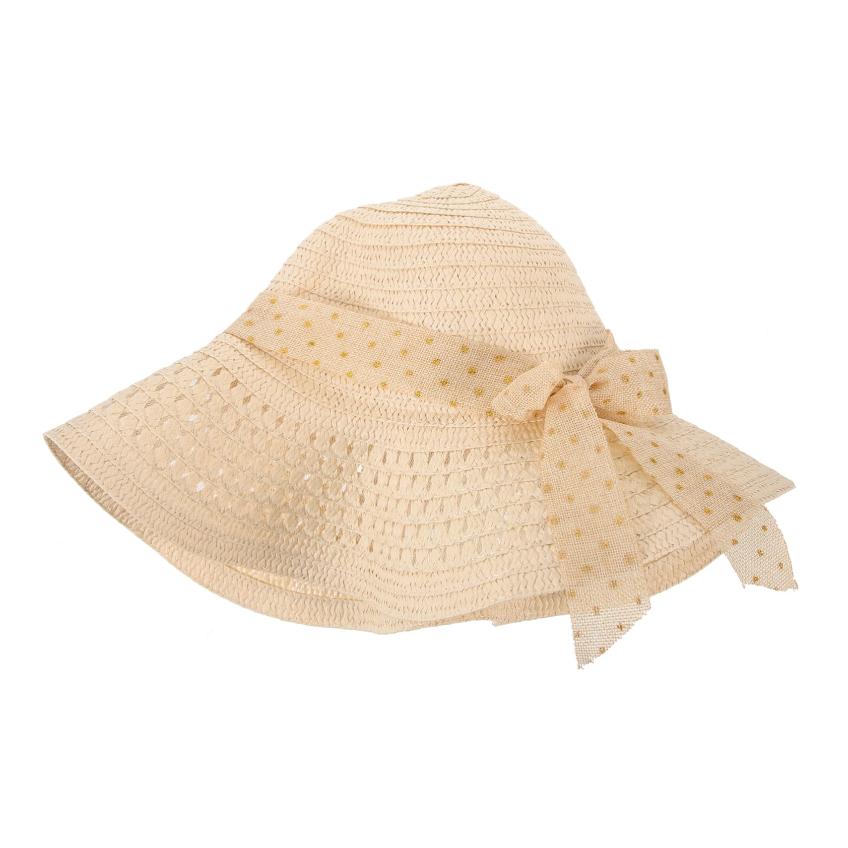BESPORTBLE Cappello di Paglia da Donna Cappello Sole Capello per Sole Fisherman Hat Straw Hat Fisherman cap Bucket Hat Cappello da per Le Donne Cappello a Visiera Poliestere