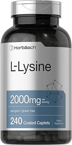 L-lisina 2000 mg 250 cápsulas Suplemento vegetariano sin OMG y sin gluten por Horbaach L-lisina 2000 mg 250 cápsulas Suplemento vegetariano sin OMG y sin gluten por Horbaach