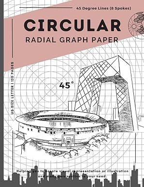 Amazon | Circular Graph Paper: Polar Coordinate Graph Paper Notebooks ...