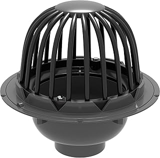 ProFlo PF42871 4" PVC Roof Drain with Plastic Dome - N/A