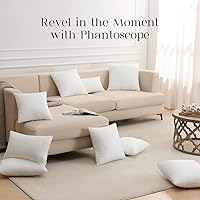 Vista 7 de Phantoscope - Insertos de almohada, 100% poliéster hipoalergénico de fibra virgen, almohadas cuadradas para sofá, sillón, cama, 12x20 pulgadas