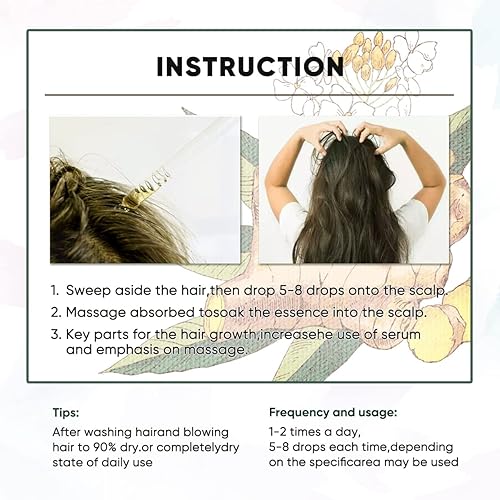 Miniatura 7 de Aceite germinal de jengibre mejorado suero para el crecimiento del cabello de jengibre para detener la pérdida de cabello aceite esencial de
