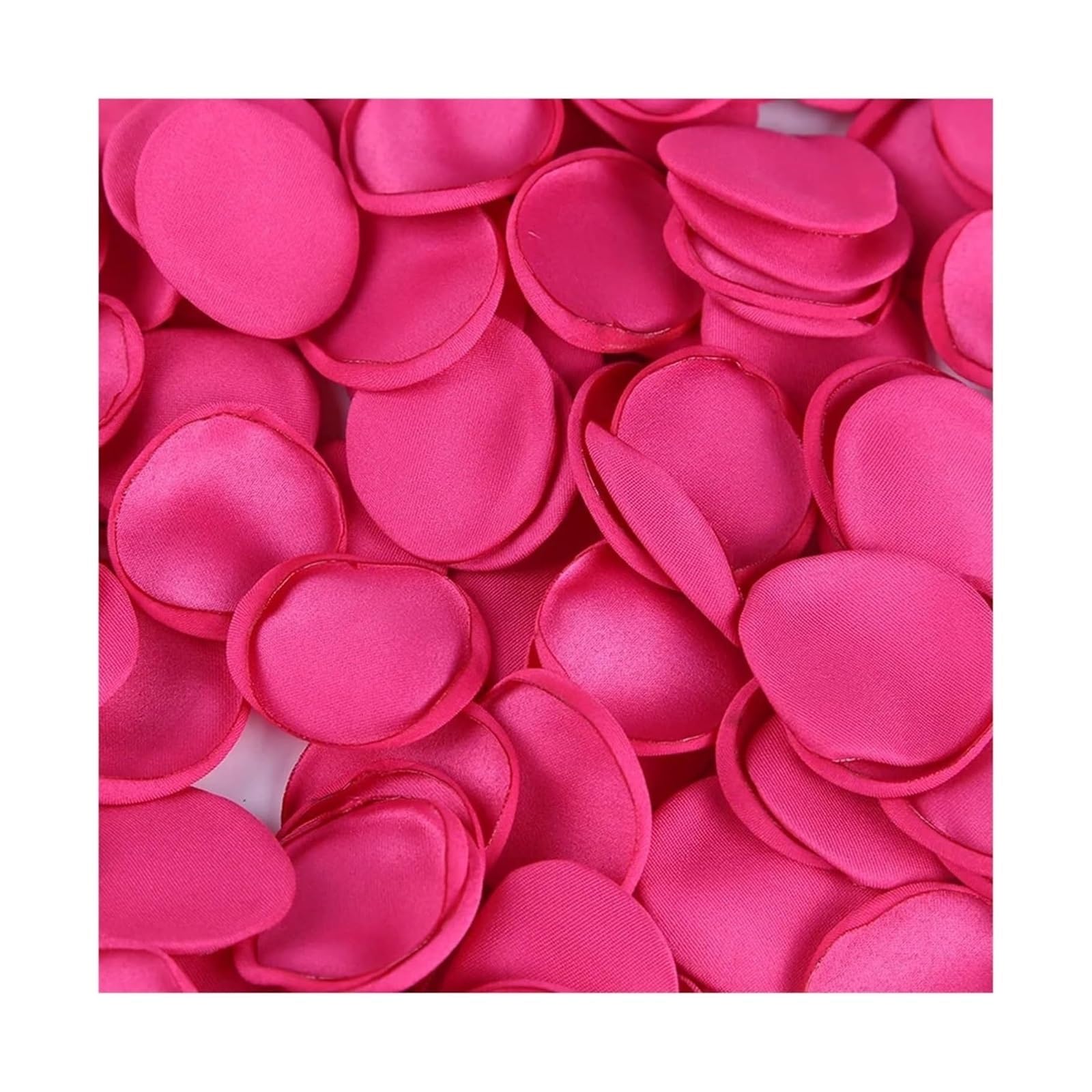 HIFRQVVC Artificial Flower Confetti, Artificial Rose Petals Multicolor 4cm 100 Or 200 Pcs For Wedding Valentines Day(Rose Red,200pcs)
