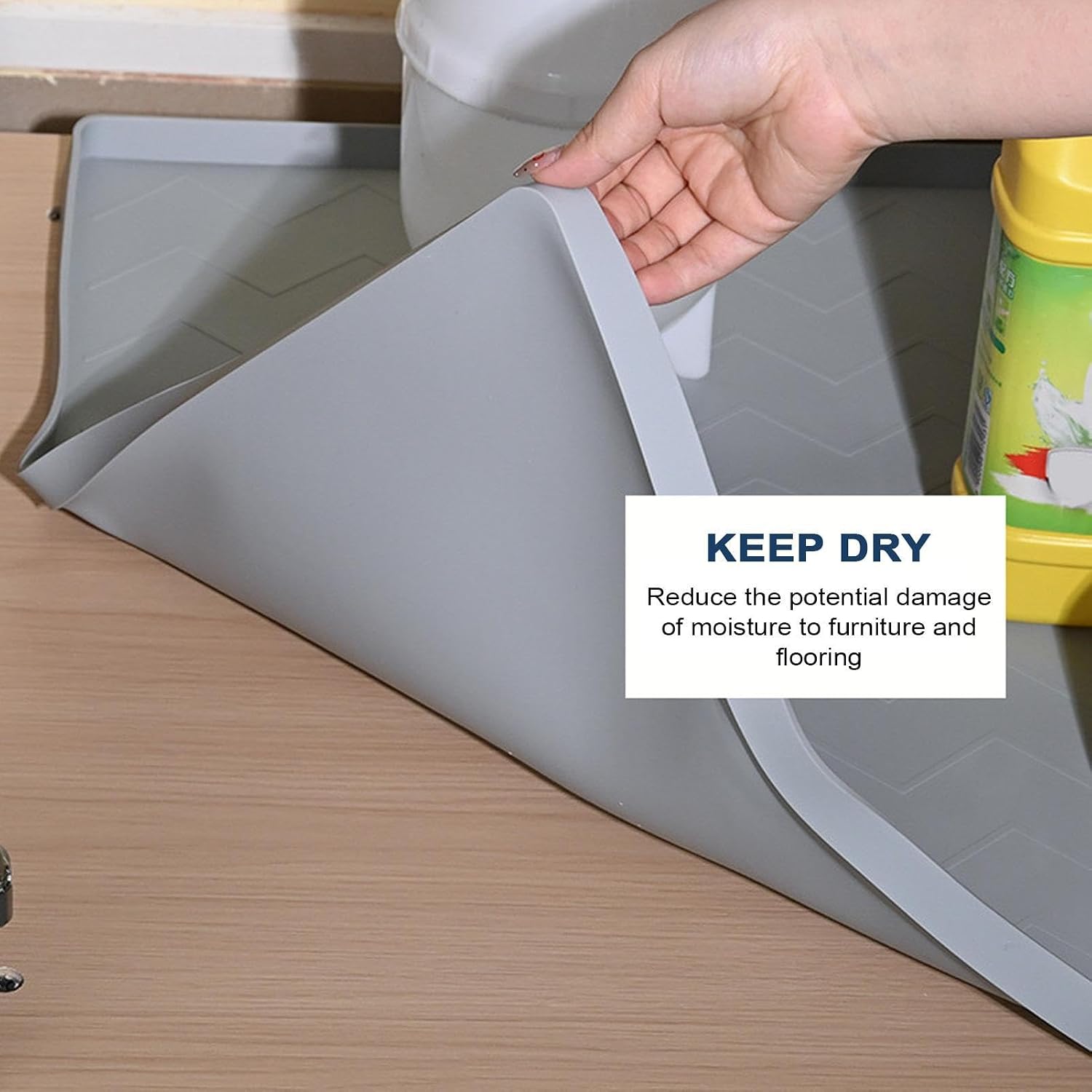 Air Conditioner Drip Pan - Silicone Waterproof Non Slip Tray Pad, Central AC Condensate Drain Mat, Miniature Refrigerator Overflow Board, Ice Maker Appliance Shield, Humidifier Basin for Home