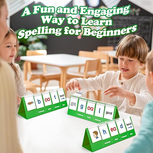 Miniatura 17 de Aizweb CVC Juegos de palabras, juegos de fonética, tarjeta flash para preescolar, jardín de infantes, aula, aprender a leer, lectura manipulativa