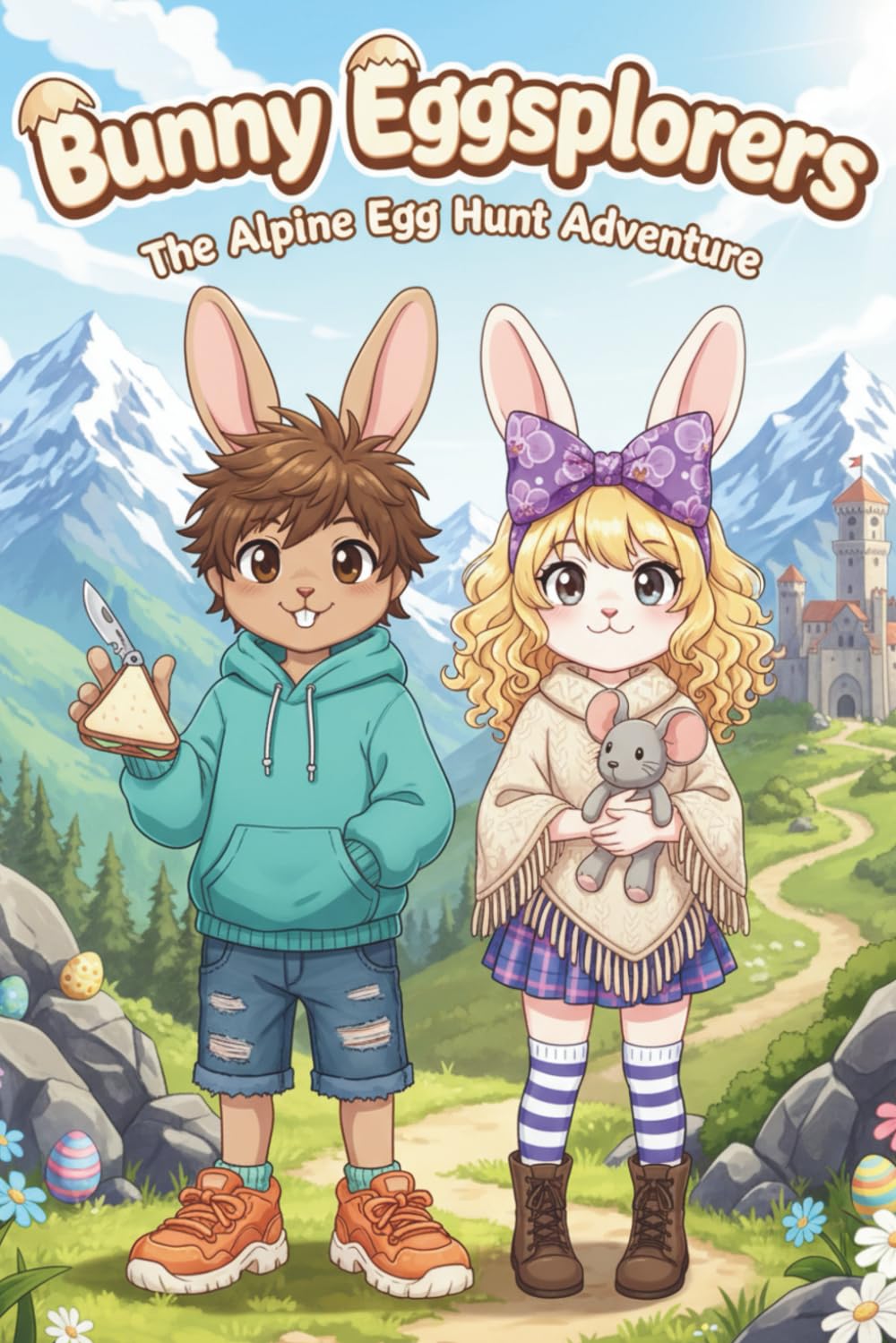 Coloring Book Bunny Eggsplorers: The Alpine Egg Hunt Adventure