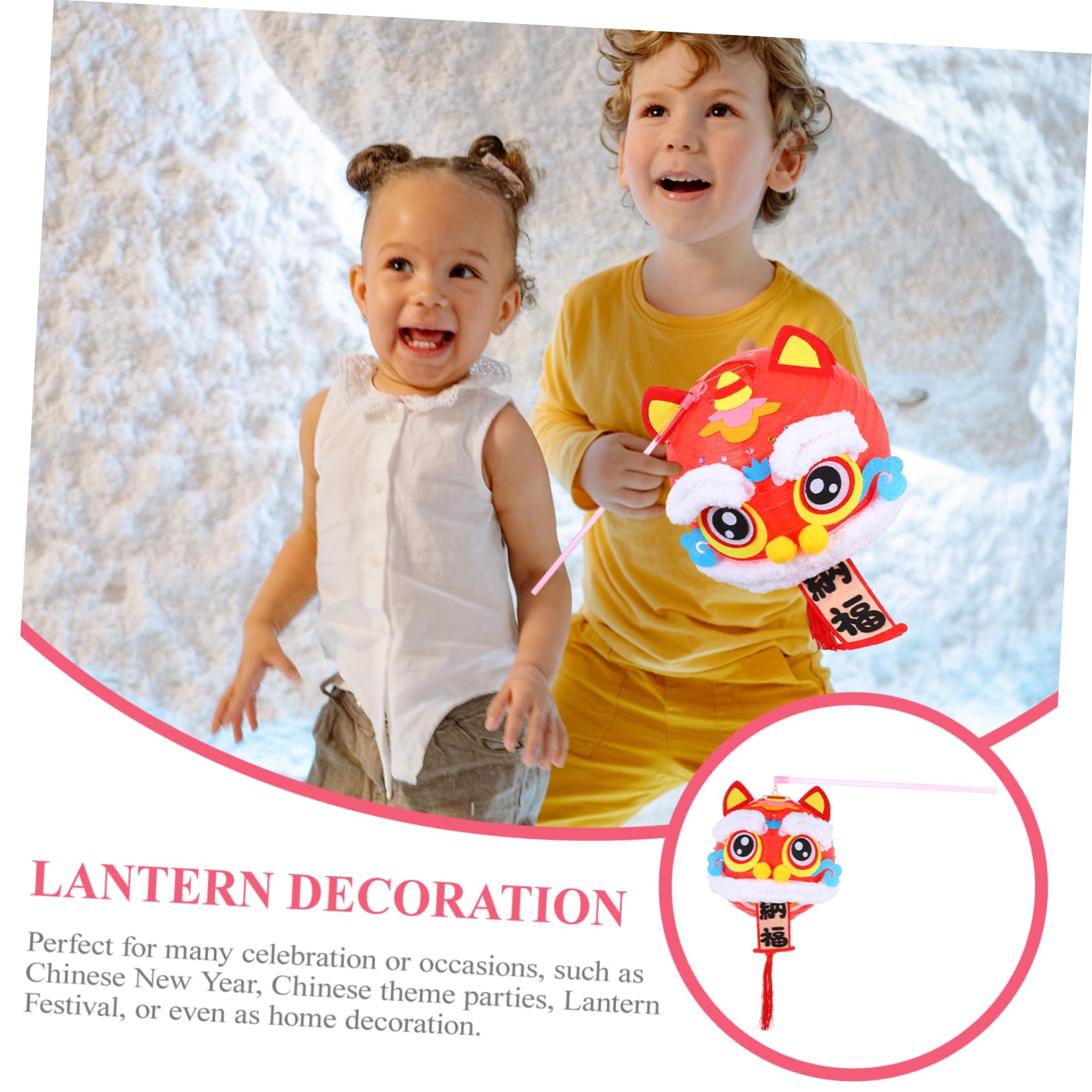 TOYANDONA 3pezzi Capodanno Per Kit Lanternine Festive Materiali Per Artigianali Per Attività e Celebrazioni Festive