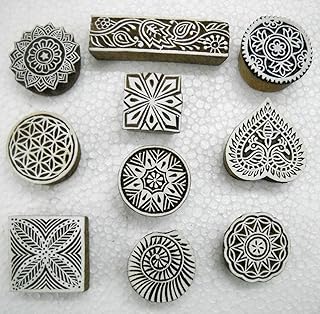 Wholesale Lot of 10 Classic Designs Wooden Block Stamps/ Tattoo/ Indian ...