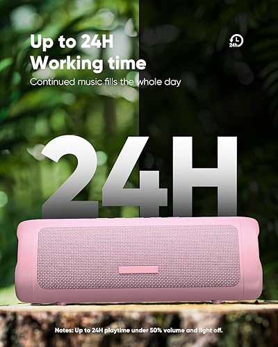 Miniatura 3 de Altavoz Bluetooth impermeable IPX5 con sonido HD, tiempo de reproducción de 24 horas, para el hogar, al aire libre, playa