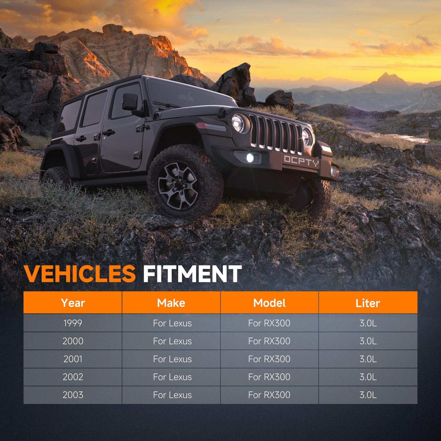 OCPTY 2271 Engine Coolant Radiator Compatible with 1999 2000 2001 2002 2003 for Lexus RX300 3.0L Replace# 2271,2272 Automotive Aluminum Core Radiator Assembly Car Radiators Auto Parts