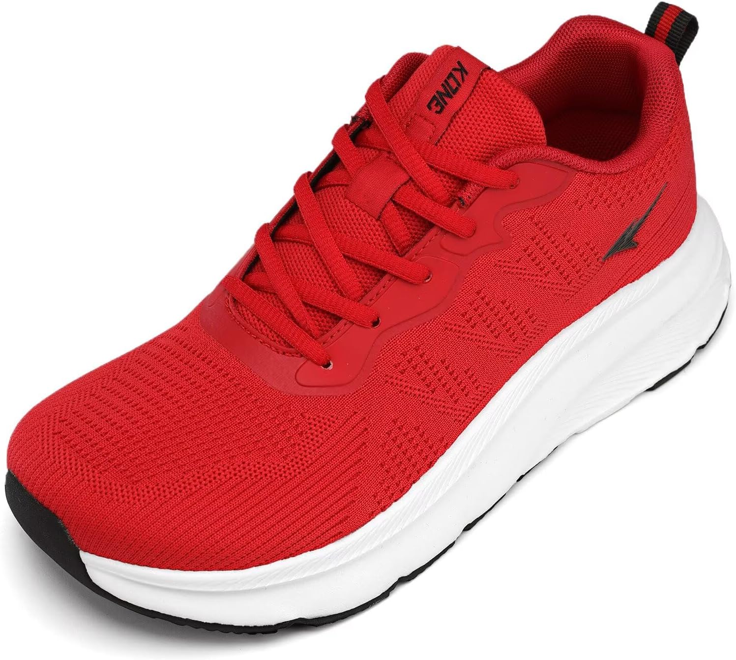 KDN Men's Wide Toe Box Shoes Cushioned Road Running Shoes Non Slip Mens Walking Sneakers for Wide Feet Comfortable Athletic Gym Workout Shoes Wide Width