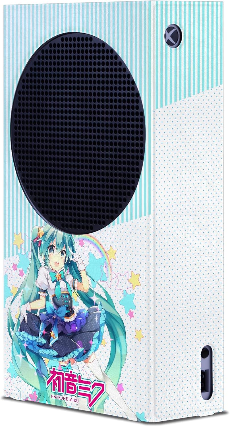 Head Case Designs Officially Licensed Hatsune Miku Stars and Rainbow Graphics Game Console Wrap Case Cover Compatible with Xbox Series S Console