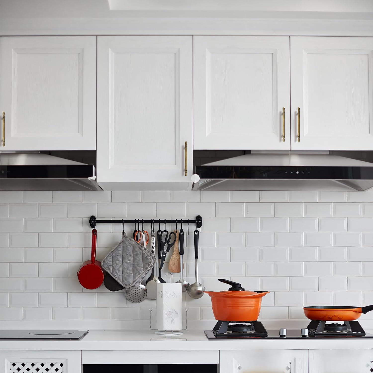 5 Pack Bronze Solid Brass Cabinet Handles,Kitchen Drawer Pulls, 6-3/10 Inches Furniture Door Handles for Cupboard Bedroom Wardrobe(Antique)