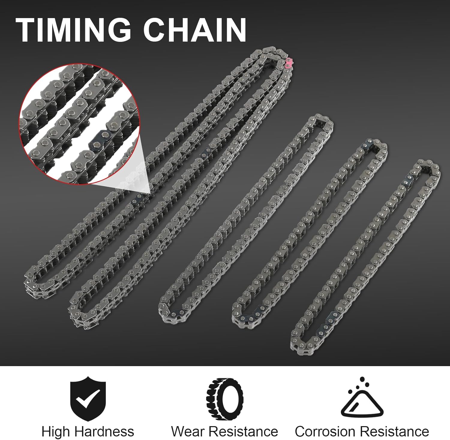 Timing Chain Kit 130706KA1C Compatible with Nissan Pathfinder Infiniti QX60 V6 3.5L for VQ35DD Engine 2017-2024 Replace 130286KA0A 130286KA1B 150436KA0A