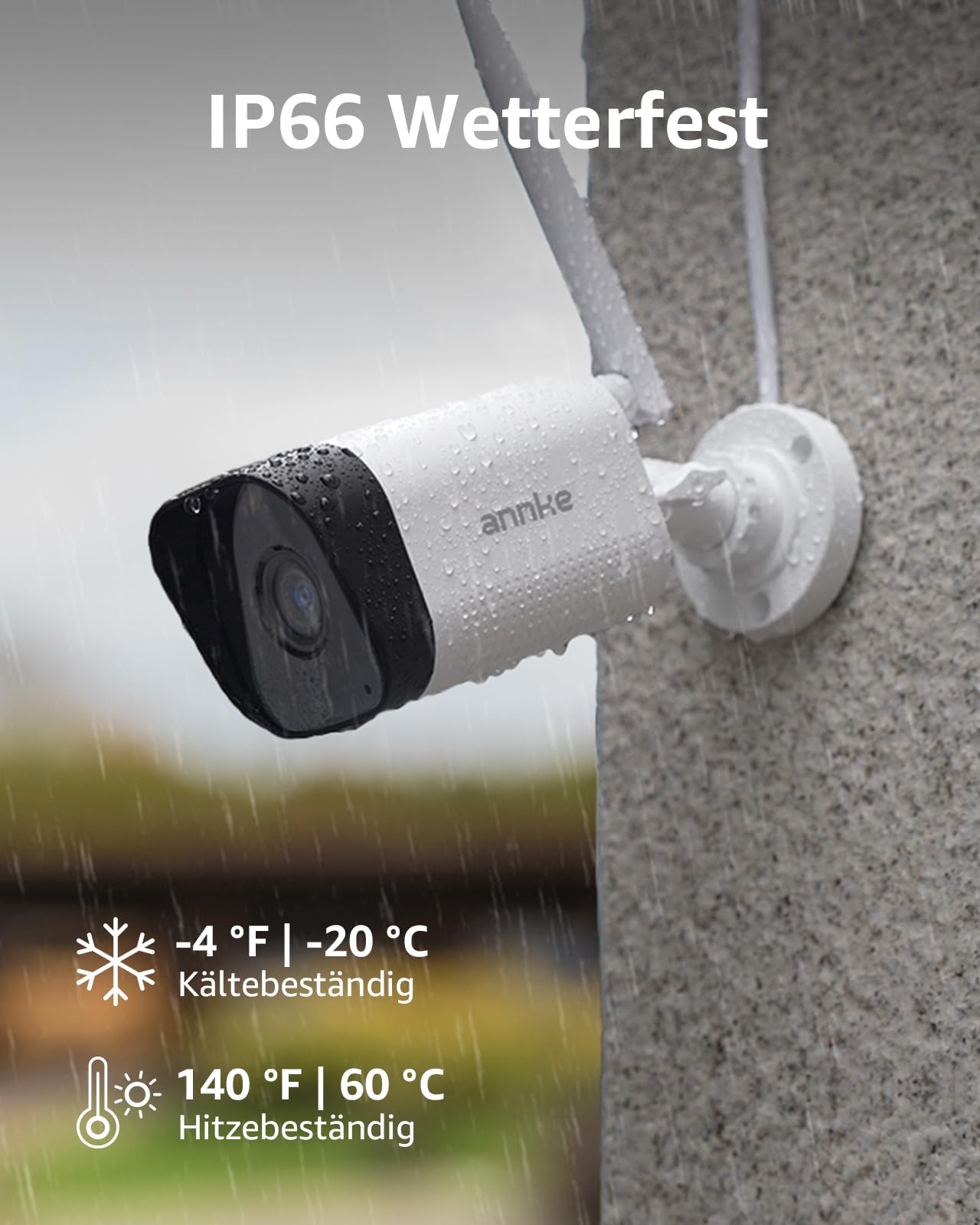 ANNKE 3MP Kit de Caméra de Surveillance avec Moniteur, 12" Moniteur NVR Système de Caméra de Surveillance avec 4PCS Caméras WiFi 3MP, Audio 2 Voie, Reconnaissance de Personne, 30M Vision Nocturne