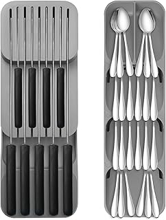 2 PCS Kitchen Utensil Drawer Silverware Organizer Tray for Cutlery and Knives Gr - Compare price