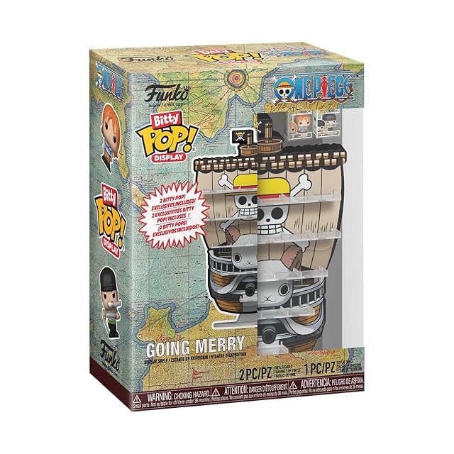 Funko Expositor Bitty Pop! One Piece - Going Merry con Zoro y Nami
