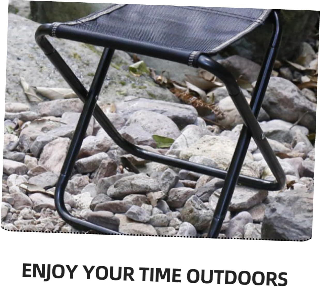 Portable Folding Camp Stool Lightweight Collapsible Chair for Outdoor Activities Camping and Travel Compact Design Non-Slip Bottom Versatile Use As Seat Footstool