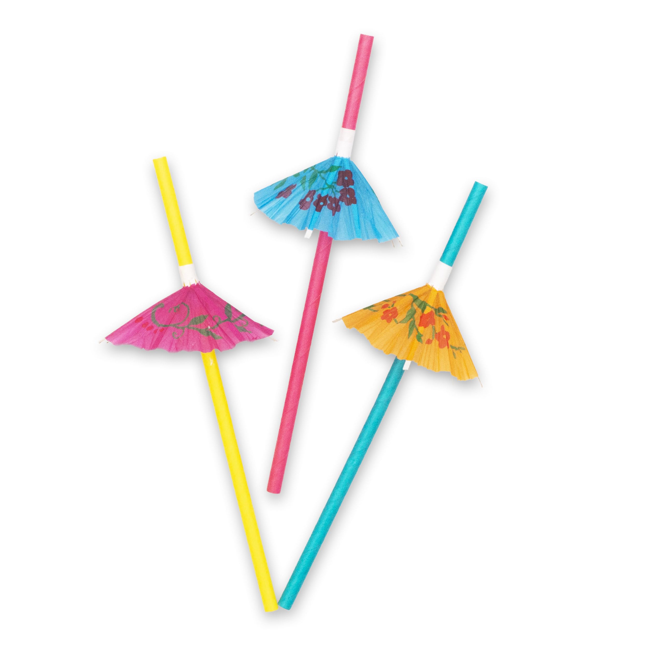 PUKKA party Umbrella Paper Drinking Straws, 12 Pack, Extra Strong and Durability Tested, Lasts Up to 24 Hours in Water - Image 4