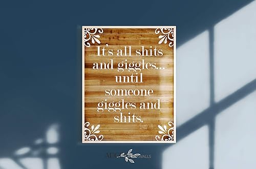 Miniatura 7 de Rustic Farmhouse Bathroom Decor for the Wall - Funny Country Home Art Sign - Modern Farm House Bath Picture - Cabin Restroom Accent - Bathroom Art -