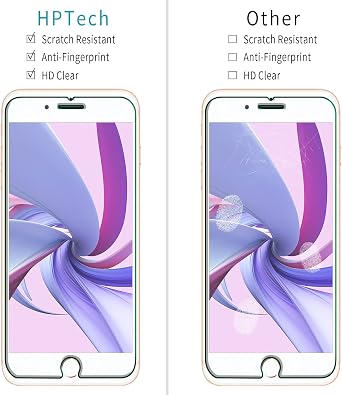 2 Pack Screen Protector for iPhone 8 Plus / 7 Plus Tempered Glass