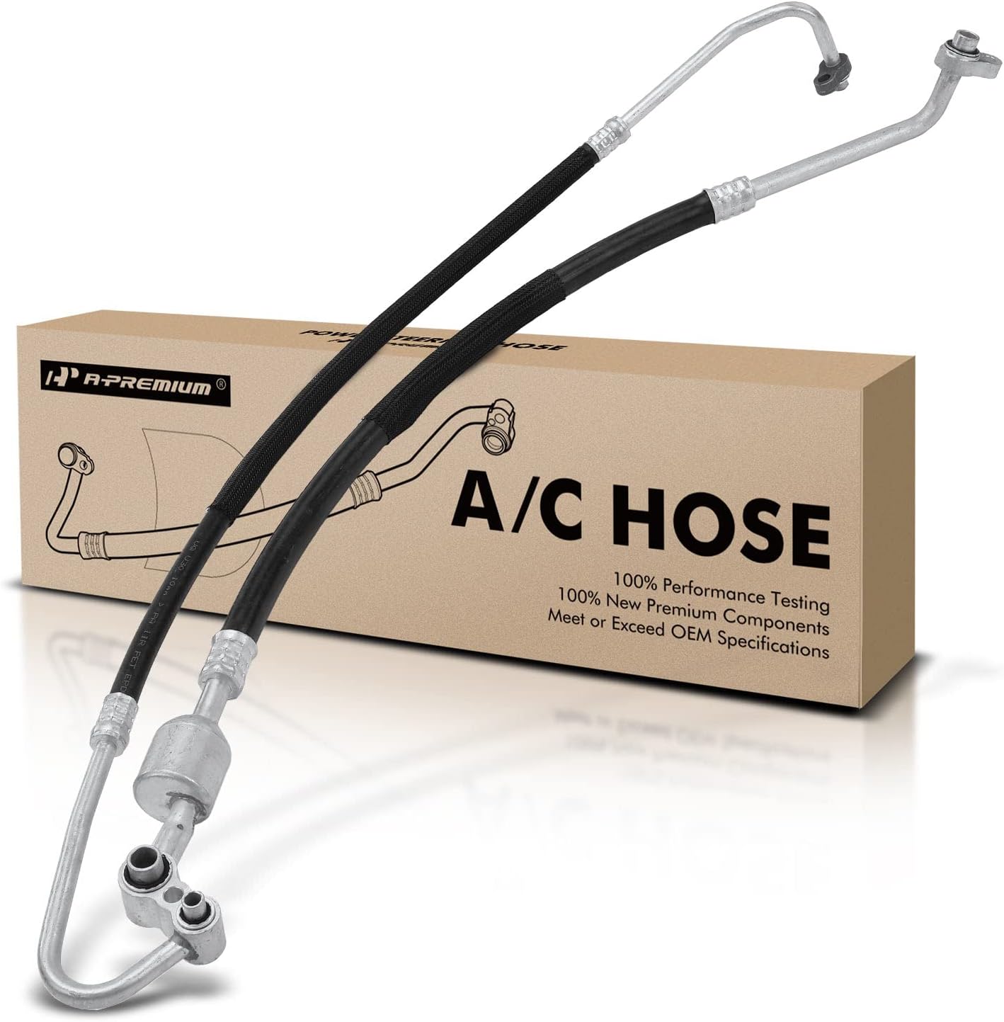 A-Premium A/C Suction and Discharge Line Hose Assembly Compatible with Chevrolet Impala 2012-2013 3.6L, Impala Limited 2014-2016 3.6L
