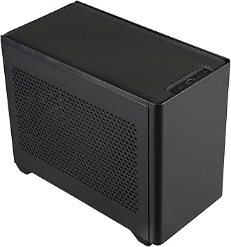 Cooler Master NR200 Mini-ITX PC Case, SFX PSU Support Only, No ATX PSU Support, Horizontal GPU Mount, 330mm GPU Clearance, 280mm Radiator Support, Up to 6X 120mm Fans, Compact ITX Chassis, Black
