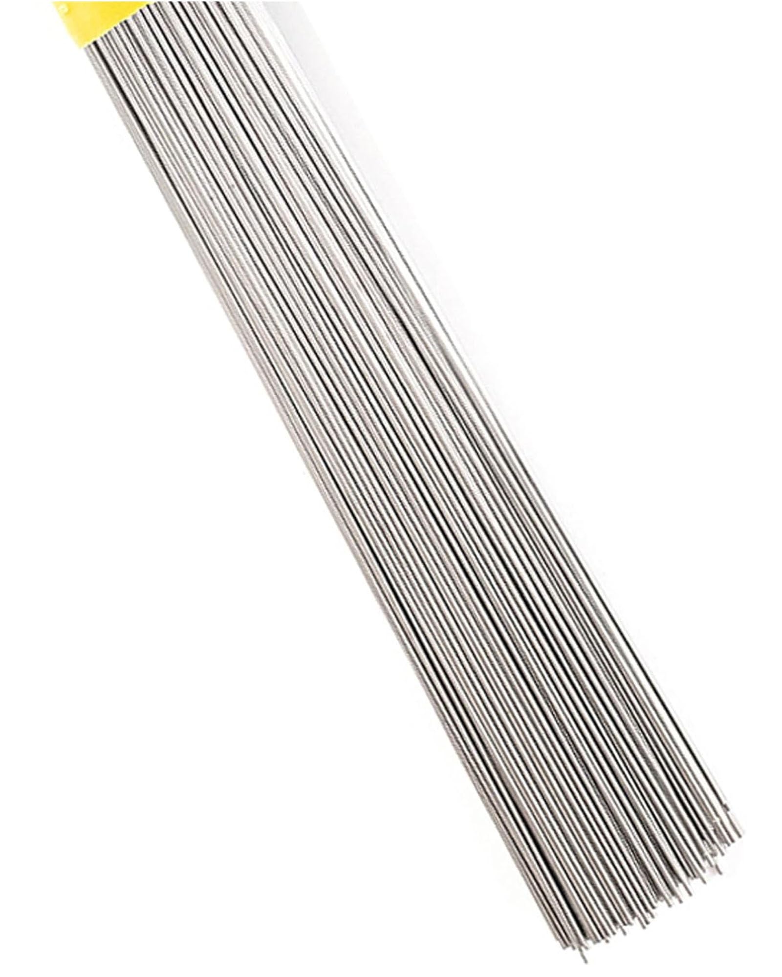Zestaw 50CM drutu sprężynowego ze stali nierdzewnej - 20 szt. prostego twardego drutu do projektów DIY, biżuterii metalowej i nie tylko(1.0mm)