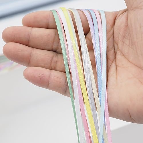 Miniatura 3 de Cinta de satén de poliéster de doble cara de 18 de pulgada, 49 yardas, 15 colores, material de adorno de bricolaje, cintas de satén para festivales,