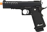 Vista 1 de Lancer Tactical WE 1911 Hi-Capa Hyper Speed Gas Blowback Pistola Airsoft Negro 330 FPS