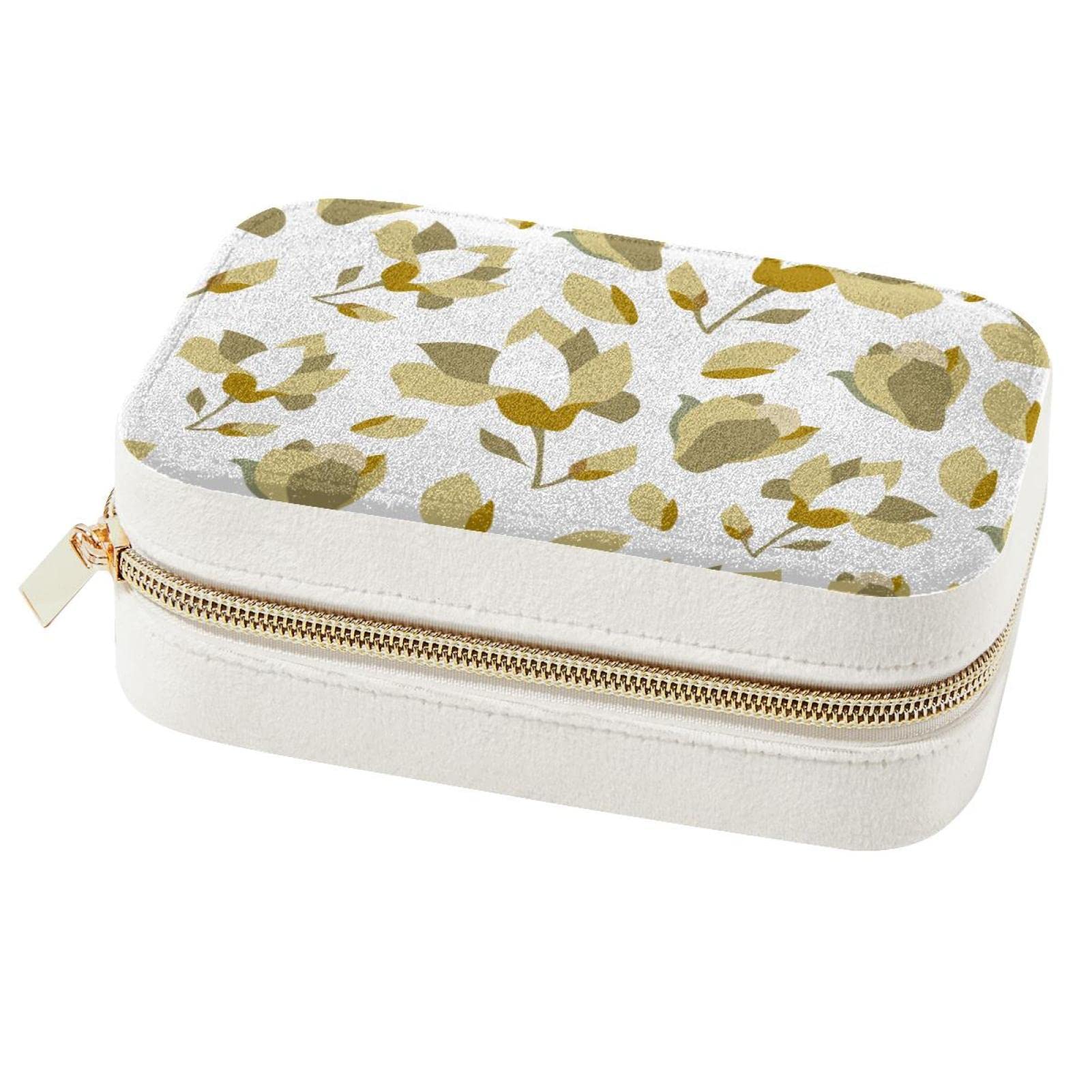 Boîte à bijoux à fleurs blanches, le cadeau pour femmes et filles idéal pour un anniversaire