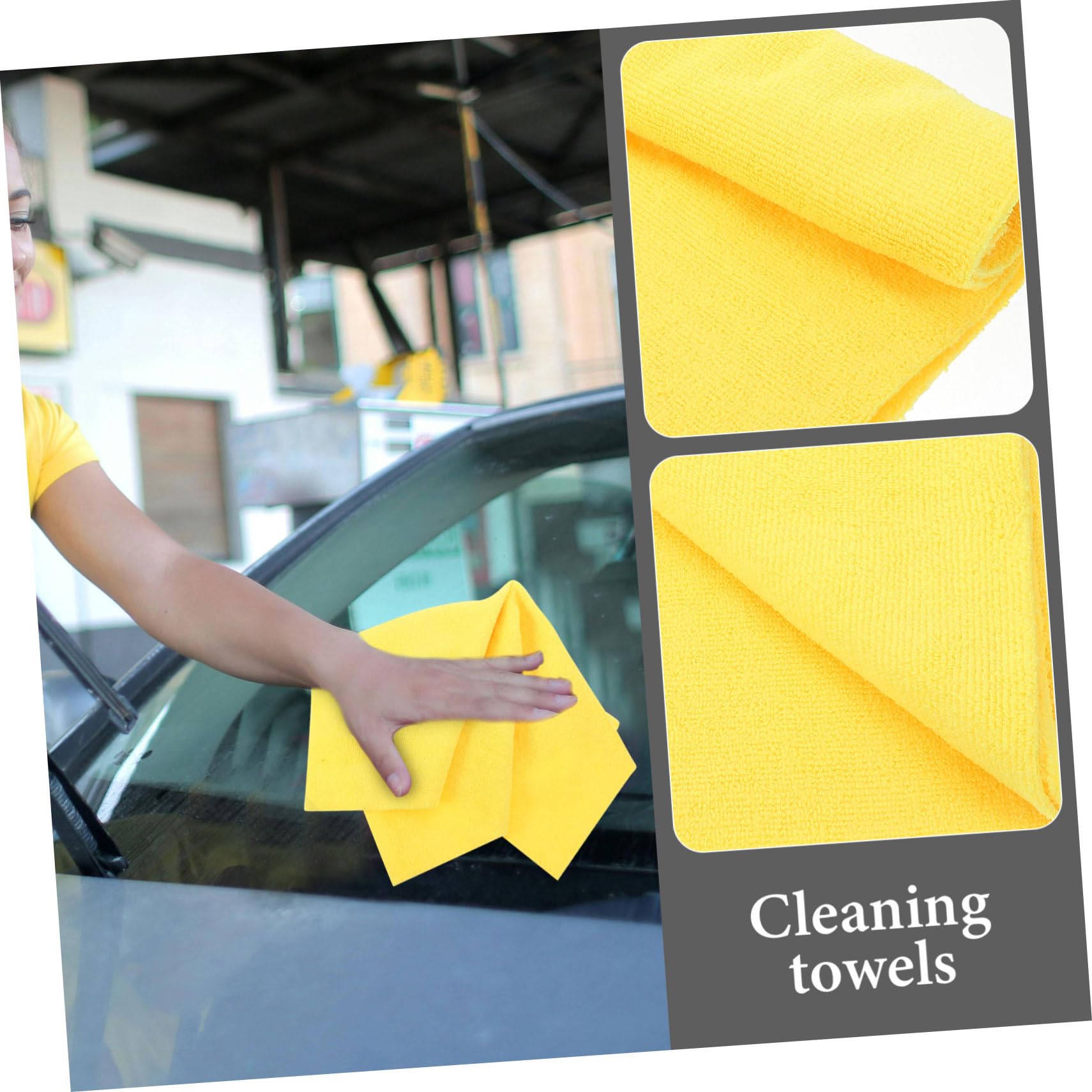 Healeved 12piezas Paños De Microfibra Absorbentes para Limpieza del Hogar y Coche Toallas De Limpieza Ultra Absorbentes para Tareas Variadas