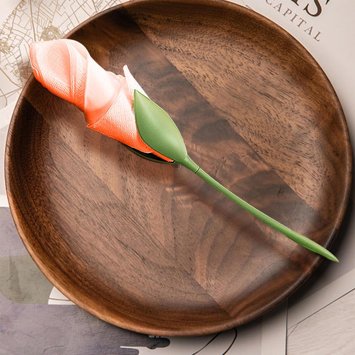 12 portatovaglioli a forma di foglia verde, per la casa, la cucina, la tavola da pranzo, decorazione e composizioni
