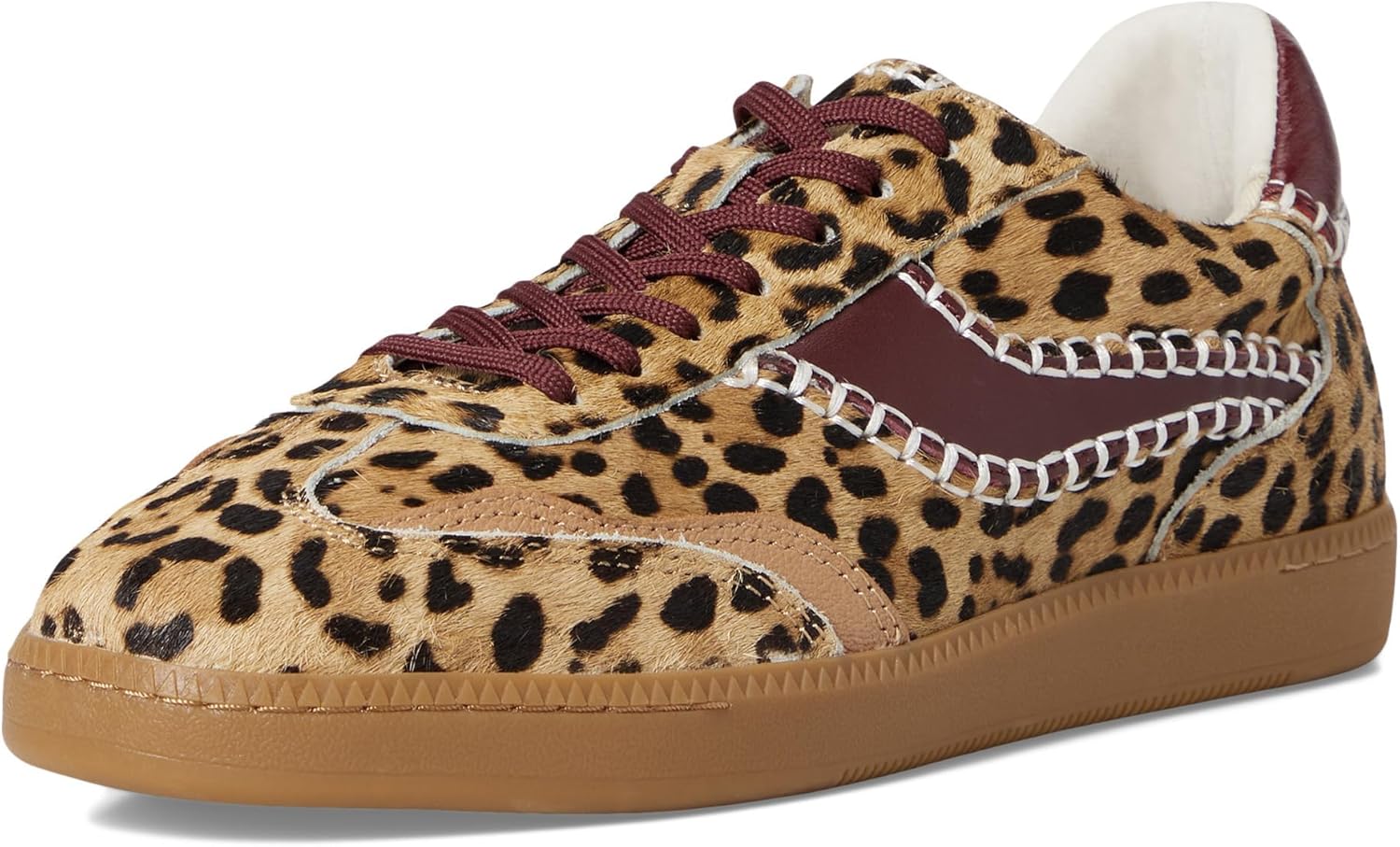 Dolce Vita Women's Notice Stitch Sneaker, Burgundy Leopard, 8 - Image 7
