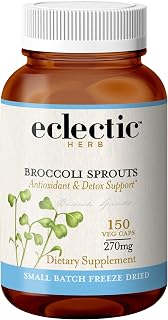 Eclectic Institute Raw Fresh Freeze-Dried Non-GMO Broccoli Sprouts | 150 CT (270 mg)