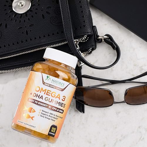 Miniatura 16 de Gomitas de aceite de pescado Omega 3, suplemento de gomitas Omega 3 saludables para el corazón con alta absorción DHA y EPA, apoyo extra fuerte para