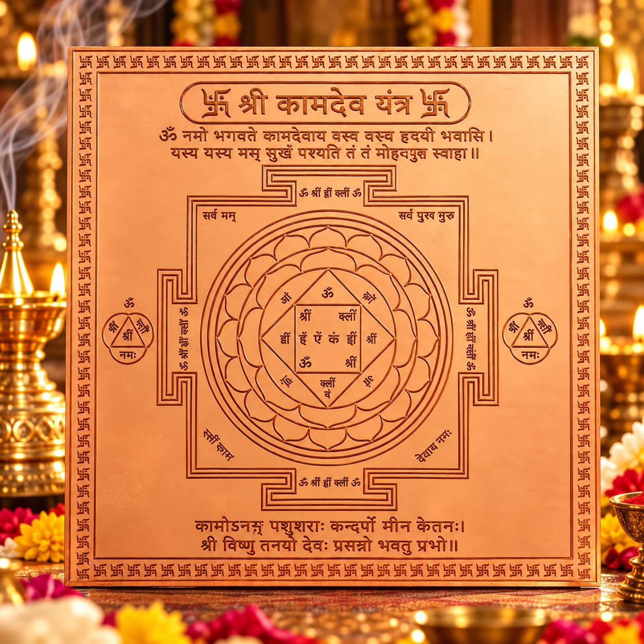 Copper Shiv Yantra - Spiritual Protection & Peace -16