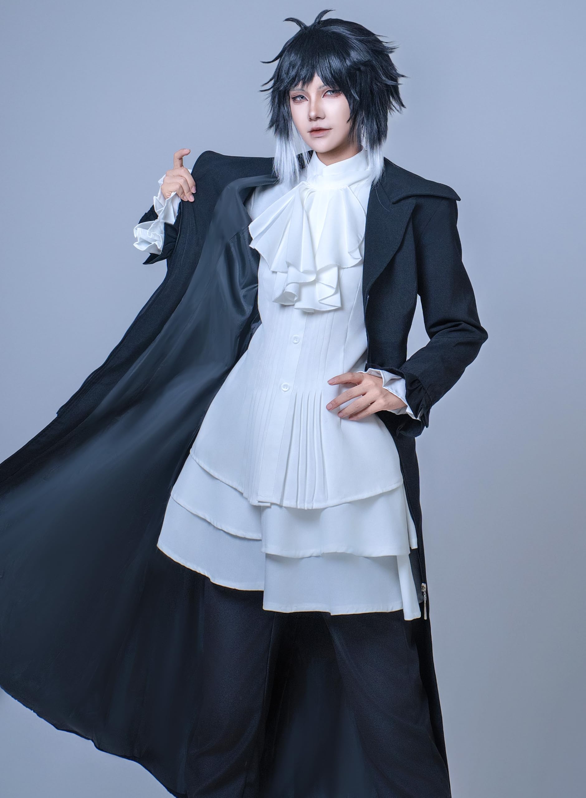 OSIAS Upgraded Bungo Stray Dogs Ryunosuke Akutagawa Cosplay Costume(S) - Image 4