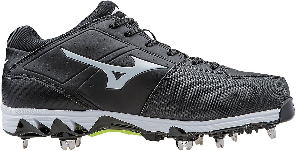 Mizuno 9-Spike Swift 4 Metal Fastpitch Softball Cleat - Black/White 5.5