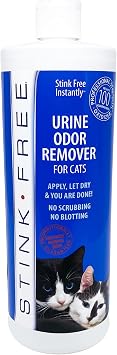 Instantly Urine Odor Remover & Eliminator for Cat Urine - Neutralizer of Cat Pee, Oxidized Based Urine Cleaner Solution for Carpets, Rugs, Mattress, etc. 32 oz bottle 1 Quart