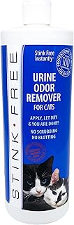 Instantly Urine Odor Remover & Eliminator for Cat Urine - Neutralizer of Cat Pee, Oxidized Based Urine Cleaner Solution for Carpets, Rugs, Mattress, etc. 32 oz bottle (1 Quart)