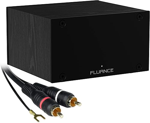 Fluance PA10 - Preamplificador de teléfono de alta fidelidad (preamplificador) con ecualización RIAA para tocadiscos mmreproductores de discos de