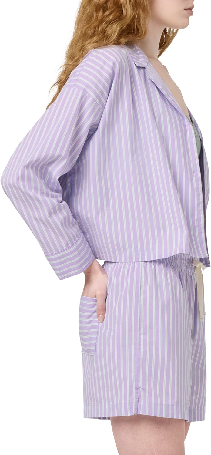 florence by mills Women's Villa Collection Poplin Stripe Boxer Short - Image 2