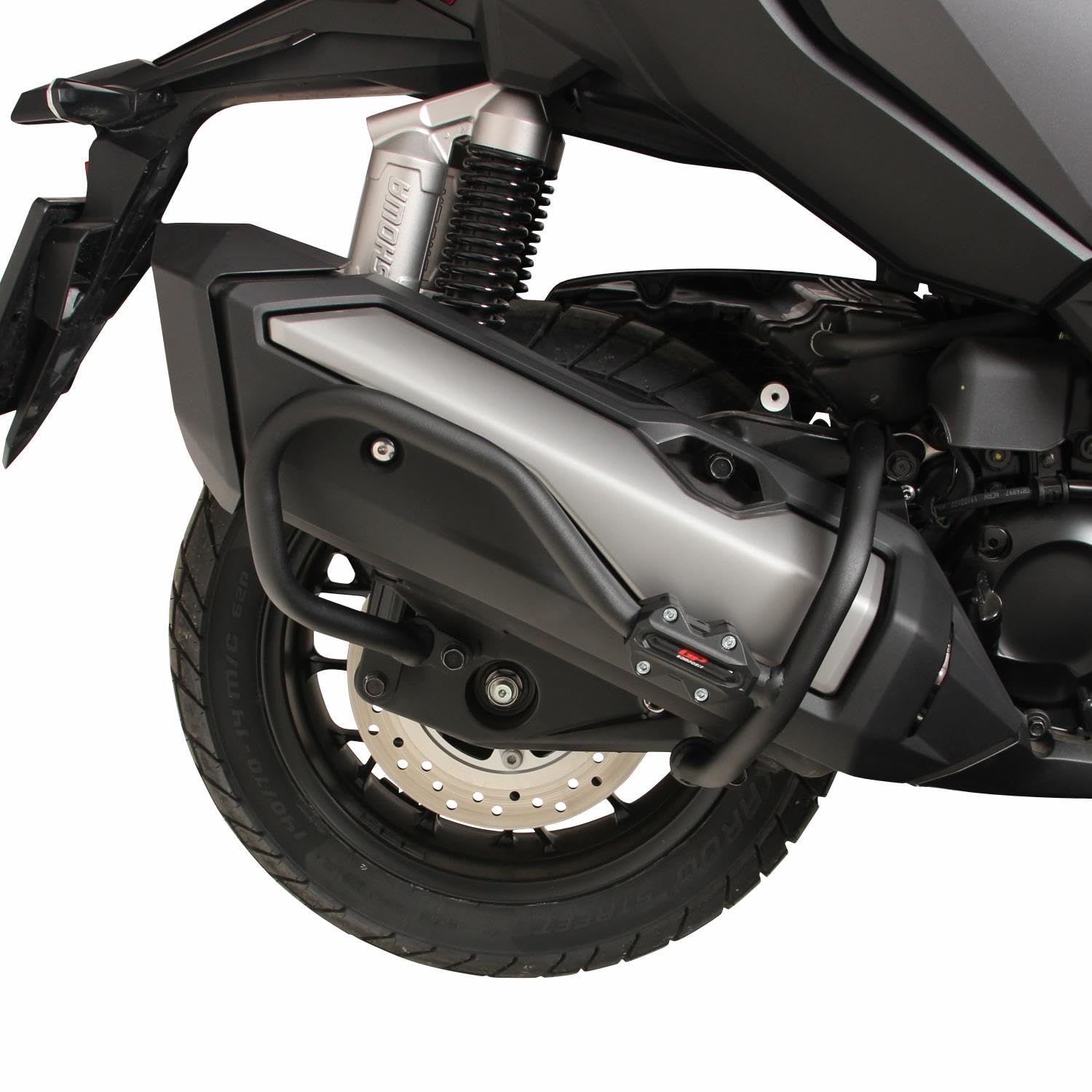 GP Kompozit Protector de escape negro compatible con Honda ADV350 2023-2024