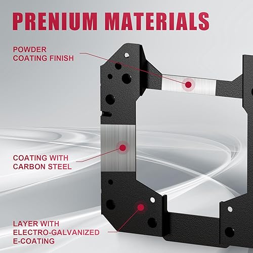 Miniatura 2 de Bronco - Soporte de montaje de neumático de repuesto de gran tamaño de hasta 40 pulgadas, compatible con Ford Bronco 2021 2022 2023 2024 Soporte de