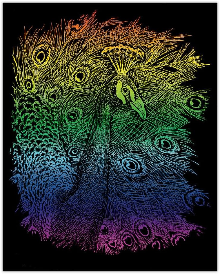 Royal and Langnickel Rainbow Engraving Art, Peacock