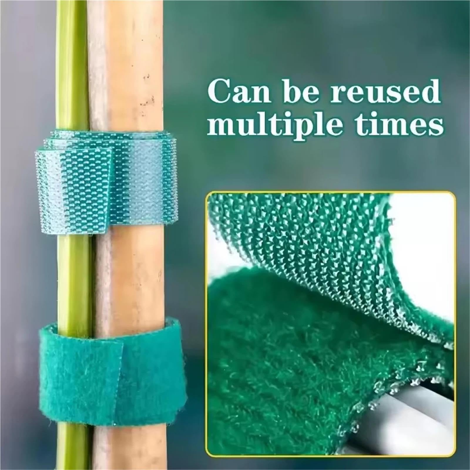 Gartendraht Grüner, Selbstklebender Pflanzen-Nylon-Kabelbinder