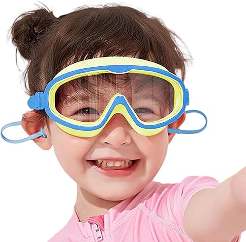 Miniatura 8 de Gafas de natación para niños  Gafas de natación antivaho para niños, sin fugas, protección HD, cubierta para los ojos, ajustable, cómoda,