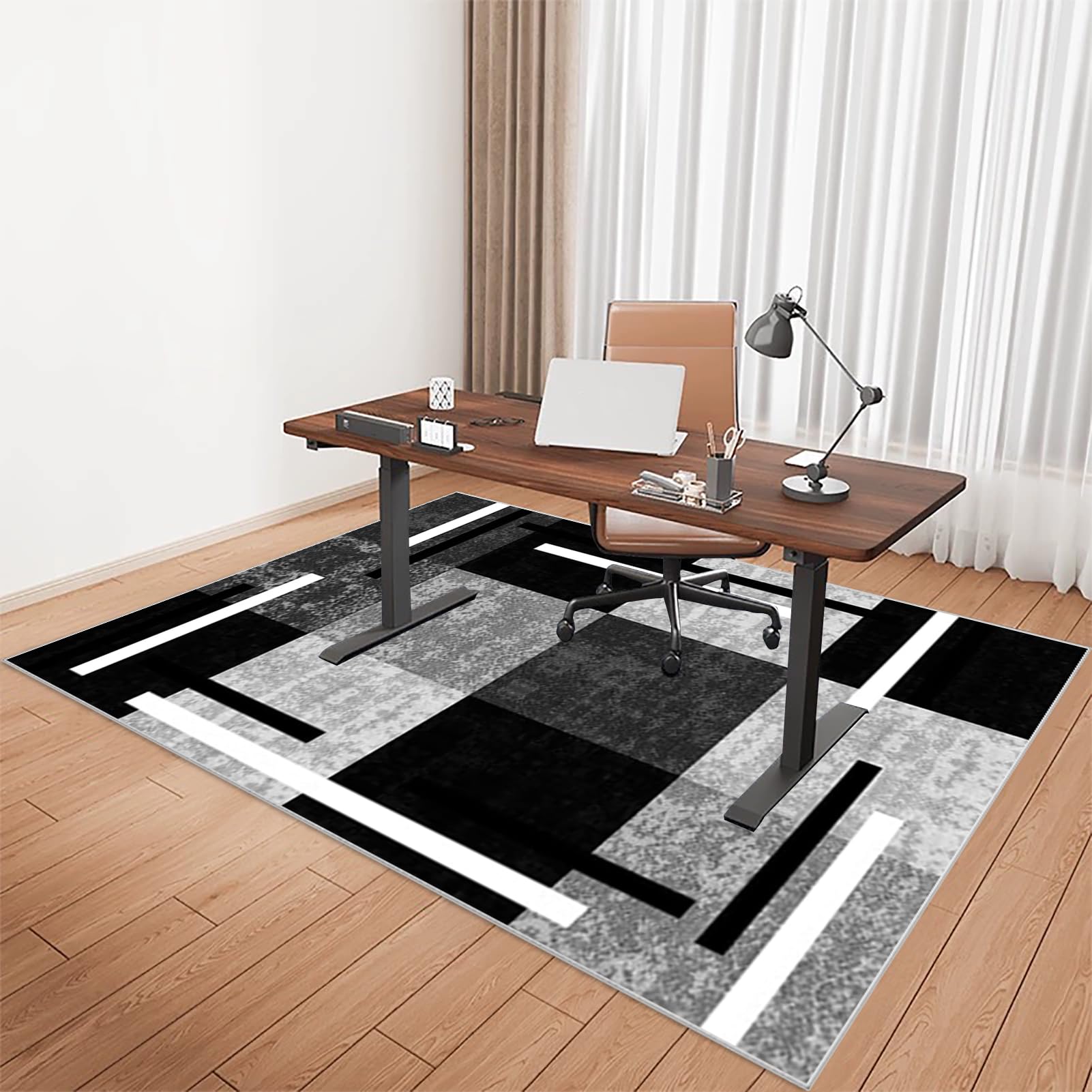 120 x 140 cm Office Chair Mat for Hardwood Floors, Carpet Protector Floor Mat, Chair Mats, Computer Gaming Chair Mat, Non Slip Desk Chair Mat Floor Carpet Protector Mat for Home Office Rolling Chairs โ image 1